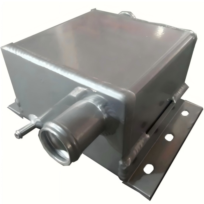 Industrial water tank radiator leak proof welding with pressure testing for sealing verification