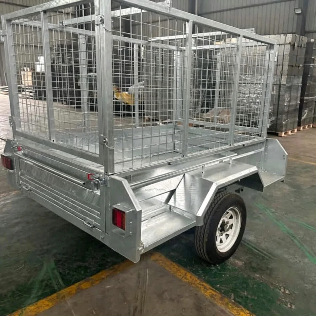 Extremely Precise Welded Trailer Frame 3 Inch Channel Steel Dump Trailer Base Flatbed Trailer Support 4 Châssis de remorque soudé personnalisé pour usage automobile, agricole et industriel