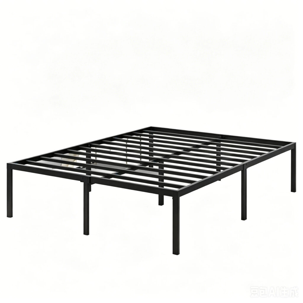 Reliable Welded Steel Bed Frame No Wobble Bolts Free Assembly Heavy Duty Truck Cab Sleeper Chassis Linear Motion Base 4 Welded Steel Bed Frame providing stability and long service life