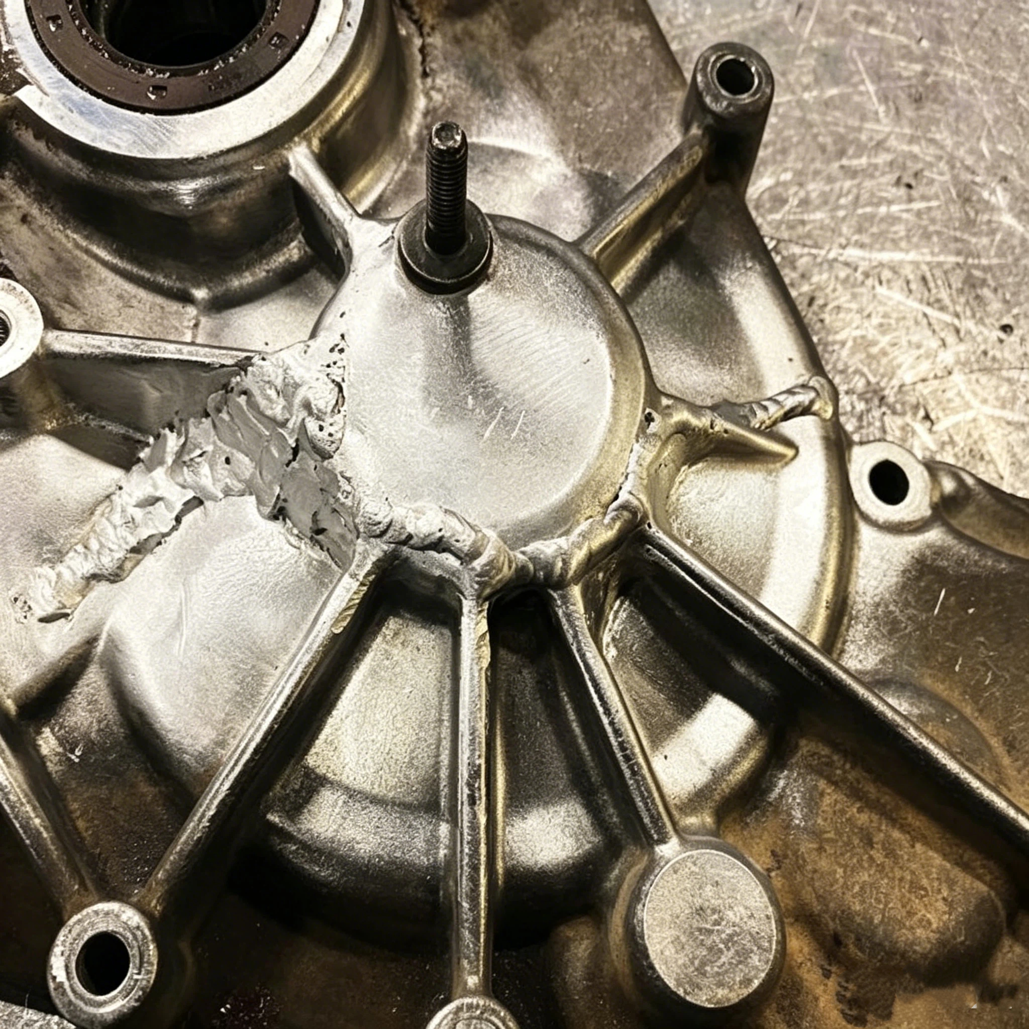 MIG-Schweißprozess für Aluminiumguss für Industriekomponenten