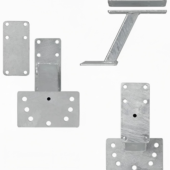 Z Bracket galvanized metal wheel mounting support stamping parts