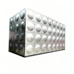 Heavy Duty Welded Steel Water Tank 3 8 Inch Wall Thickness Industrial Process ...