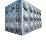 Heavy Duty Welded Steel Water Tank 3 8 Inch Wall Thickness Industrial Process ...