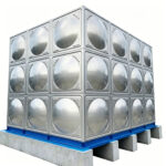 Heavy Duty Welded Steel Water Tank 3 8 Inch Wall Thickness Industrial Process ...
