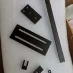 Metal Bracket Black Powder Coated Finish 14 Gauge Steel Accurate 4x2x2 Inch L ...