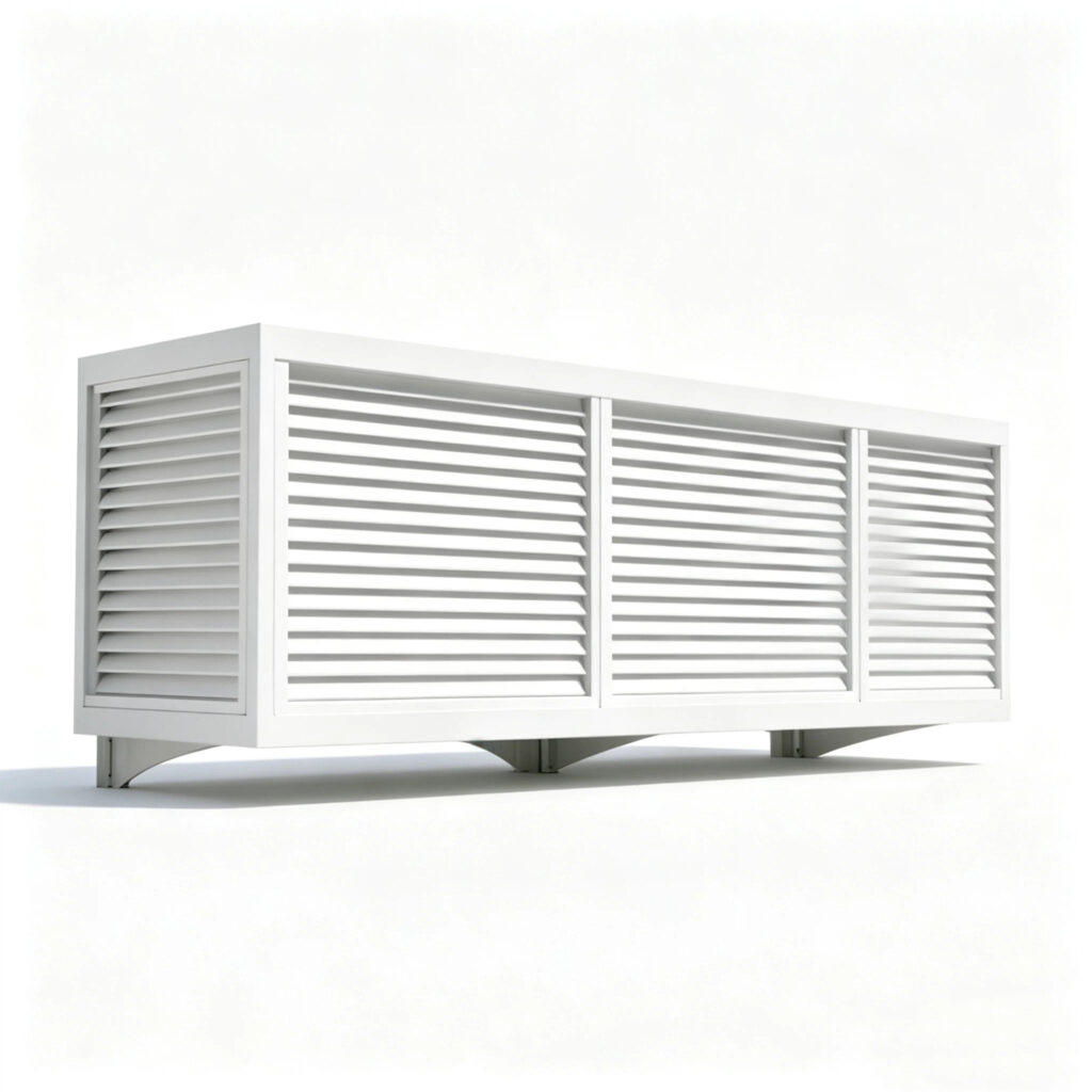 Lightweight aluminum AC vent covers for ceiling and wall mounted HVAC applications