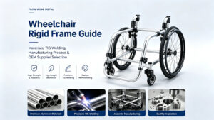 wheelchair rigid frame components and aluminum structure design