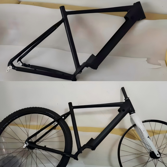 Saldatura professionale del telaio della bicicletta con torcia TIG e barra d'apporto, con focus sul controllo preciso del calore