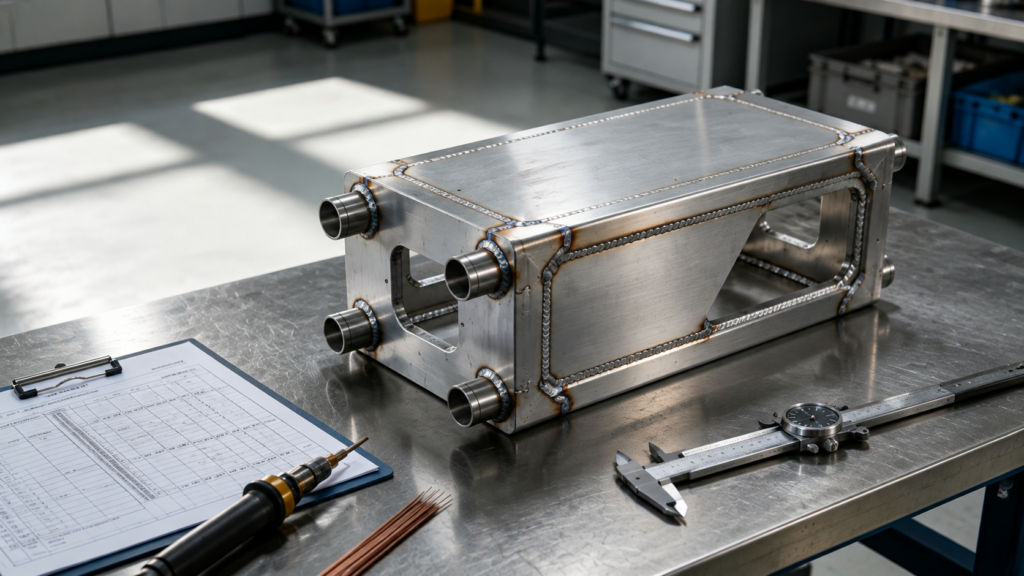 Assemblaggio di telai in alluminio personalizzati con saldatura di precisione, costruzione durevole e soluzioni leggere per apparecchiature industriali