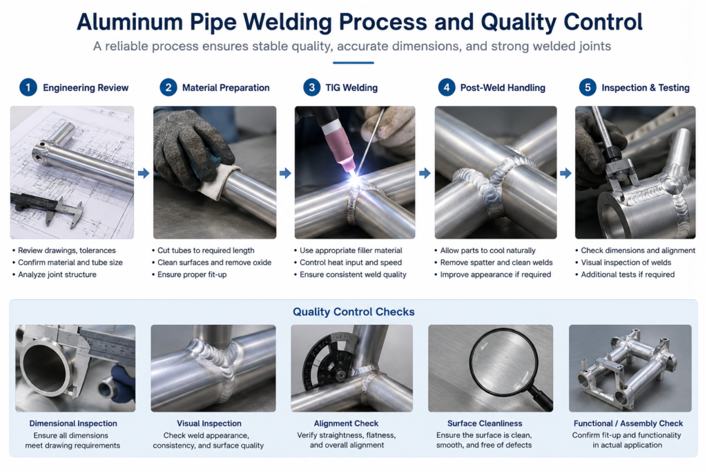 Aluminum Pipe Welding: Process, Applications, and Solutions for OEM Manufacturing 1 Aluminum Pipe Welding process for custom OEM manufacturing