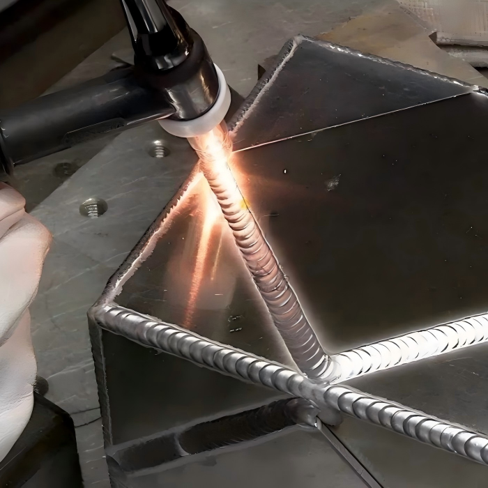 Aluminum Welding with MIG fabrication showing smooth weld beads and proper welding techniques
