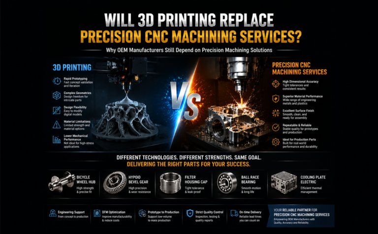 Will 3D Printing Truly Replace Precision CNC Machining Services? 7 Servizi di lavorazione CNC di precisione che forniscono componenti lavorati su misura, fresatura CNC, tornitura e soluzioni di qualità per applicazioni industriali